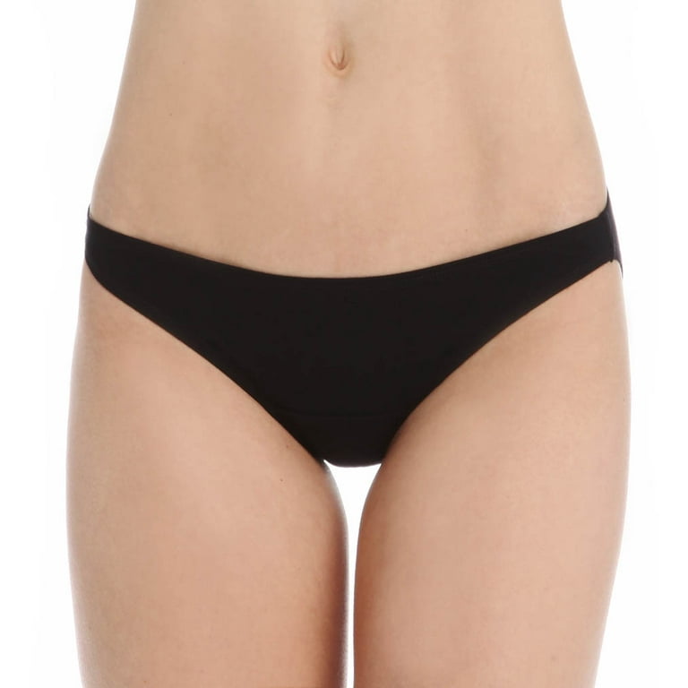 Women's Cottonique W22206 Latex Free Organic Cotton Bikini Panty - 2 Pack  (Melange Grey 6) 