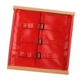 thumbnail image 1 of Tablero para niños, ayuda a vestir al bebé con cremallera, hebilla Hebilla de zapatos de cuero rojo, 1 of 8