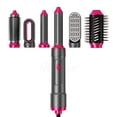 thumbnail image 4 of 5-in-1 Hot Air Brush Styler Kit, Interchangeable Hair Dryer Brush Set with Curling Barrels, Volumizer, and Smoothing Brush for All Hair Types, 4 of 15