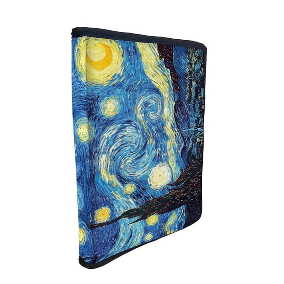 Funda Porta Libros de Tela Noche Estrellada de Van Gogh
