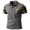 Grey, variant on Adult Mens Polo T Shirts Short Sleeve Button Tees Shirt Basic Purple Dress Shirts for Man
