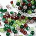 thumbnail image 2 of GKNET Spray Painted Crackle Glass Beads 4/6/8mm Round Handcrafted Loose Bead-Forest Theme-8mm (100pcs/bag), 2 of 6