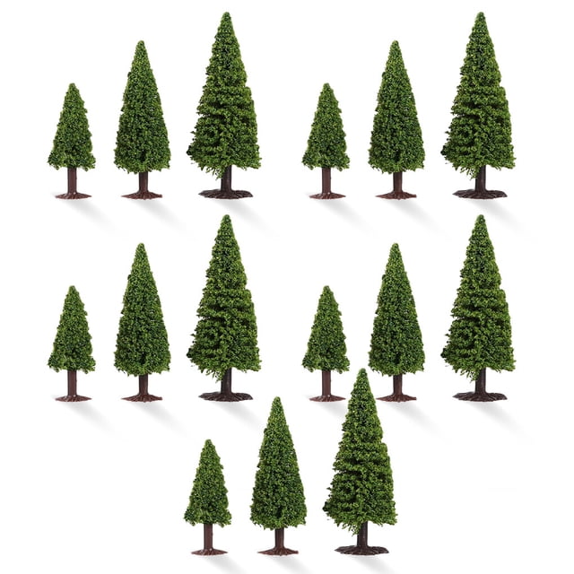 Árboles de Navidad artificiales Billuyoard DIY Ferrocarril Paisaje Mini Arquitectura