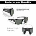 thumbnail image 4 of Flying Fisherman Sand Bank Sunglasses - Matte Black/Smoke, 4 of 7