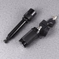 thumbnail image 3 of Anti-theft Latch Lock Locking Pin Key Coated Dual Receiver Locking Hitch Pin Black, 3 of 5