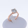thumbnail image 4 of Amore Solitaire Engagement Ring for Women Moissanite Sterling Silver Ginger Lyne Collection, 4 of 6