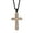 Rose Gold, variant on Stainless Steel Cross Pendant Necklace for Men, 24" Chain, Religious Jewelry Gift