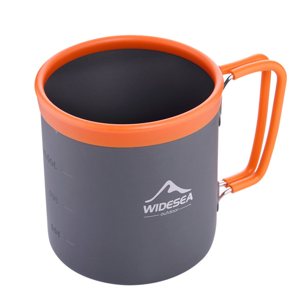 300ML Camping Coffee Tea Mug Aluminum Travel Cup for Outdoor Backpacking