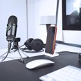 thumbnail image 4 of Micrófono condensador con cable para videochat, dispositivo de grabación con reducción de ruido, accesorios para PC de escritorio, juego de trípode, 4 of 4