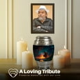 thumbnail image 3 of Yatskia Night Campfire Mini Funeral Keepsake Urn for Ashes Adult Mother and Father, Small Cremation Burial Urns for Human Ashes Adult Female, (Monar Pack of 1, 3 Inch), 3 of 8