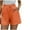 Orange, variant on TAGOLD Womens Summer Shorts Pants,Women's Loose Wide Leg Pants High Waist Straight Pants Casual Cotton Linen Shorts