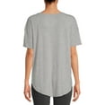 thumbnail image 3 of Time and Tru Women's V-Neck Tunic T-Shirt, 2-Pack, 3 of 5