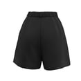 thumbnail image 4 of Hurxie Stretchy Dress Shorts for Women Pull On Womens Shorts Dressy Casual High Waisted Summer Work Shorts Business Casual Black,S, 4 of 7