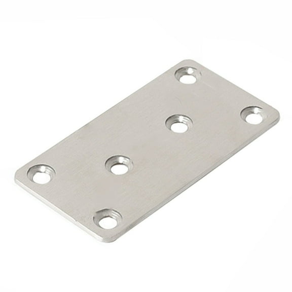 chengsi 1pc 6Holes Wooden Angle Corner Brackets Furniture Flat Mending Repair Plate Stainless Steel 40*80mm Hardware Home Improvement
