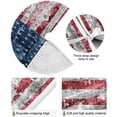 thumbnail image 2 of FMSHPON American Flag Tree Skirt Independence Day Xmas Christmas Tree Skirt Stand Mat for Holiday Party Decoration Indoor Outdoor 36 inches, 2 of 6