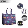 thumbnail image 5 of Sac Weekender pour Amateurs de Science-Fiction avec Art Nébuleuse Cosmique Alien, Sac de Voyage Léger avec Multiples Compartiments pour Gym, Camping, Aventures de Week-End, 5 of 5
