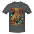 thumbnail image 4 of Bingfone Vintage Butterfly Green Men'S Loose Fit Short-Sleeve Pocket T-Shirt, 4 of 7