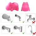 thumbnail image 4 of Children's Bathtub Spout Cover Safety Silicone Faucet Protector for Baby Kid - Pink Hippo, 4 of 7