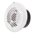thumbnail image 1 of Unique Bargains 4 Inch Removable Screen Grille Cover Straight Louver Round Air Vent, 1 of 5