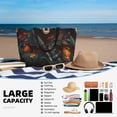 thumbnail image 5 of Naloa Vibrant Skull Soldier Large Capacity Beach Bag, Waterproof Sandproof Beach Swim Pool Bag Tote Bag for Women, 5 of 7