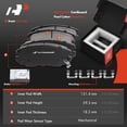 thumbnail image 4 of A-Premium Front & Rear Drilled and Slotted Disc Brake Rotors + Ceramic Pads Kit Compatible with Select Buick and Chevy Models - Regal 2013/2016-2017, Malibu 2015, Malibu Limited 2016, 12-PC Set, 4 of 5