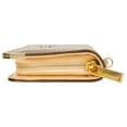 thumbnail image 5 of Women's Mocha Glossy Patent Leather Wallet with Card Holder Organizers and Convertible Vegan Leather Strap Wristlet, 5 of 6