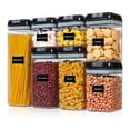 thumbnail image 1 of Set de 7 recipientes para comida, apilables, herméticos, 1,9 L, 1,2 L, 0,8 L, 1 of 6