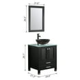 thumbnail image 7 of Wonline 24" Single Bathroom Vanity Cabinet Solid Wood w/ Mirrors Glass Vessel Sink, 7 of 7
