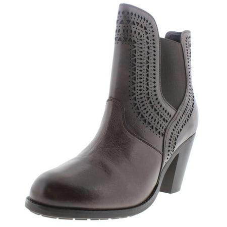 UPC 884849760857 product image for Womens Versant Leather Stacked Heel Ankle Boots | upcitemdb.com