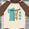thumbnail image 4 of Inktastic Baby Sloth 1st Birthday Boys or Girls Long Sleeve Baby Bodysuit, 4 of 5