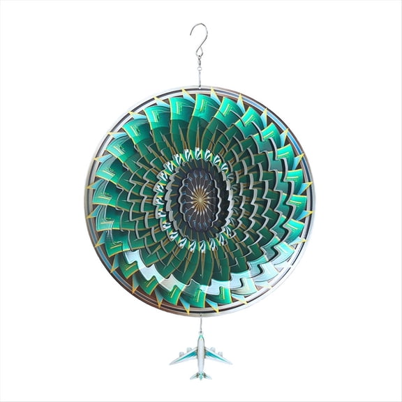 3D Wind Spinner 12Inch Garden Laser Cut Hanging Wind Spinners Metal  Yard Art Deco Indoor/Outdoor Decor