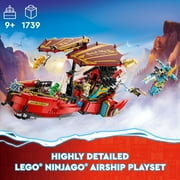 LEGO NINJAGO Destiny’s Bounty – Race Against Time 71797 Building Toy Features a Ninja Airship, 2 Dragons and 6 Minifigures, Gift for Boys and Girls Ages 9+ Who Love Ninjas and Dragons