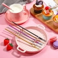 thumbnail image 7 of 10 Pcs Pickle Fork,Bexikou 304 Stainless Steel Salad Forks, 8.66 inches Long Handle Fruit Fork,Portable Cocktail Forks for Party, Banquet, Cocktail, Dessert (Multiple Colors), 7 of 7