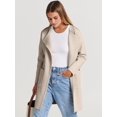 thumbnail image 5 of ANRABESS Womens Cardigan Sweater Open Front Knit Long Coatigan Dressy Casual Jacket Coat 2026 Fall Outfits Classy Clothes Light Khaki X-Large, 5 of 11