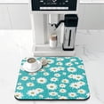 thumbnail image 2 of Washable Rubber Daisy Cute Floral Dish Drying Mats for Kitchen Counter Home Large Coffee Bar Pad Accessories and Decor for Utensils Stemware 16''x18'', 2 of 7