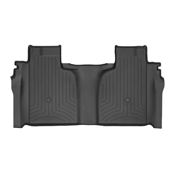 WeatherTech Custom Fit FloorLiners compatible with Silverado 1500 LTD, Sierra 2500HD/3500HD, Silverado 2500HD/3500HD, Silverado 1500, Sierra 1500 Limited - 2nd Row, Black