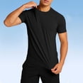 thumbnail image 4 of Jerdar Men’s Muscle Fit Gym T-Shirt, Stretchy Workout Tee with Curved Hem, Athletic Slim Fit Short Sleeve, 4 of 6