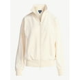 thumbnail image 5 of Scoop Women’s Velour Track Jacket, Lightweight, Sizes XS-XXL, 5 of 5