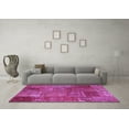 thumbnail image 3 of Ahgly Company Indoor Square Patchwork Purple Transitional Area Rugs, 7' Square, 3 of 4