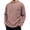Red, variant on Long Sleeve Knit Crew Neck Thermal Shirt Relaxed Fit Casual Top for Autumn Everyday Wear Black L