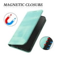 thumbnail image 3 of ELEHOLD Case for iPhone 16e, RFID Vintage Wallet Phone Case, Magnetic Closure Leather Cover Built-in Stand,Mint, 3 of 8