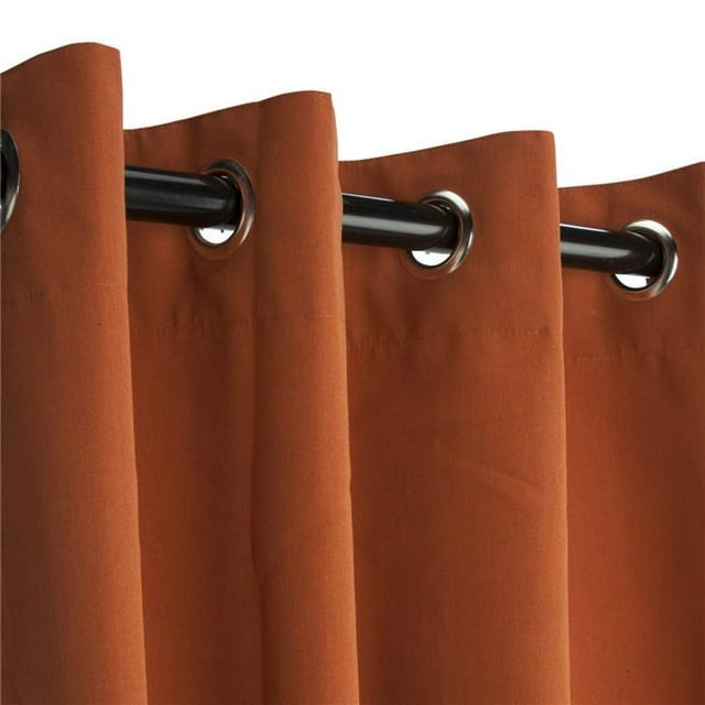 Hammock Source CUR108RSGRSN 50 x 108 Po Rideau de Soleil Extérieur avec Oeillets Nickelés&44; Rouille