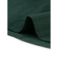 thumbnail image 5 of MODA NOVA Juniors Cotton Frilled Top Turndown Collar Solid Blouse Dark Green XS, 5 of 6