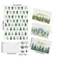 thumbnail image 3 of Gold Foil Christmas Greeting Cards Set of 12, Thank You Cards with Kraft Envelopes and Stickers, Xmas Tree Note Cards 4 Design Assorted Blank Note for Winter Festival Party Supplies Gift, 3 of 6