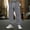Gray, variant on Men's Corduroy Cargo Jogger Pants, Side Patch Pockets with Elastic Waist, Retro Texture for vintage street casual styling Yellow XS
