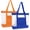 Orange+blue, variant on 2Pack Lightweight Mesh Tote Bag,Sandproof Beach Bags with Zipper &Double Pocket For Groceries,Poolside,Travel,Towels