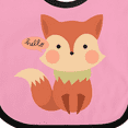 thumbnail image 4 of Inktastic Cute Fox Hello Boys or Girls Baby Bib, 4 of 4