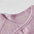 thumbnail image 5 of Jalioing Newborn Cotton Rompers Soft Comfortable Tie Side Bodysuit Solid Color Long Sleeve Romper for Baby Boy Girl, 5 of 6