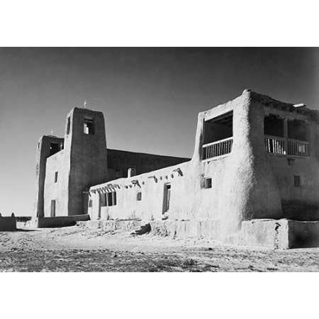Church Acoma Pueblo New Mexico - National Parks and Monuments ca 1933-1942 Poster Print by Ansel