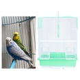 thumbnail image 3 of Jaula para pájaros duradera, soporte para casa de mascotas, jaula para nido, jaula para pájaros, colgante con poste de pie para loros, conures, Verde Sunnimix jaula de pájaros, 3 of 6